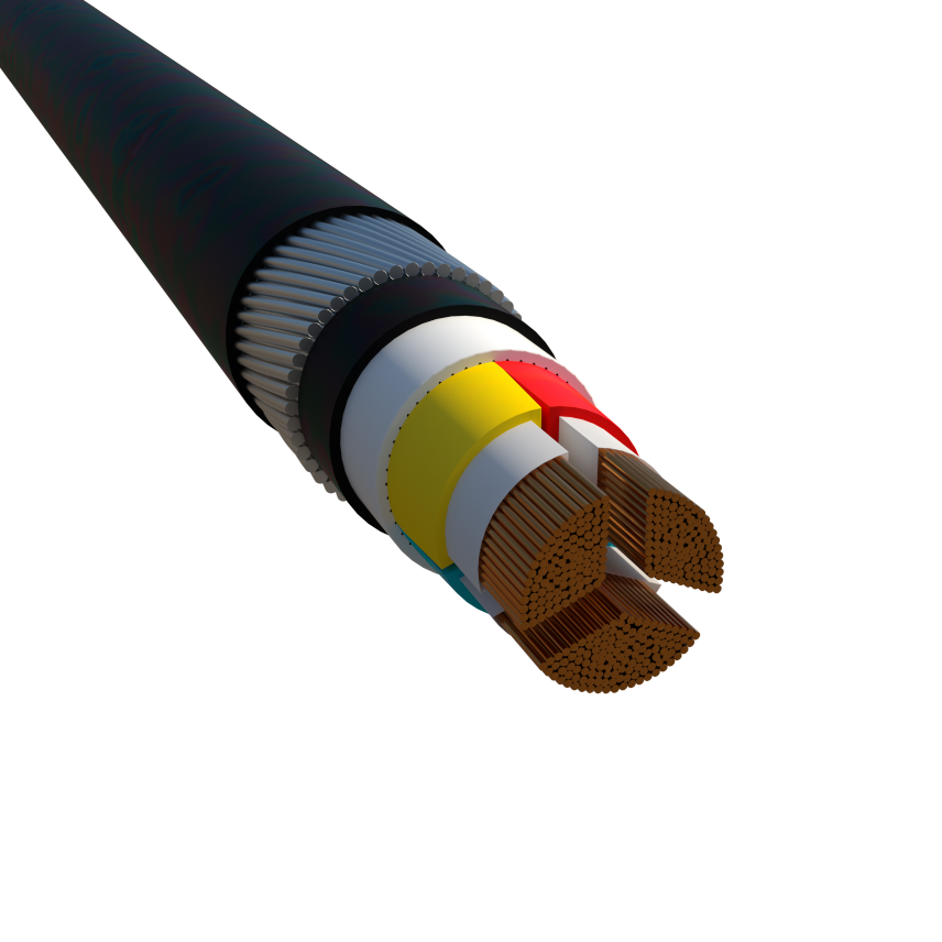 ALSECURE PLUS® NX600 LV, 3 CORE CU/MICA/XLPE/SWA/HFFR 0.6/1kV Conforming to BS 7846 