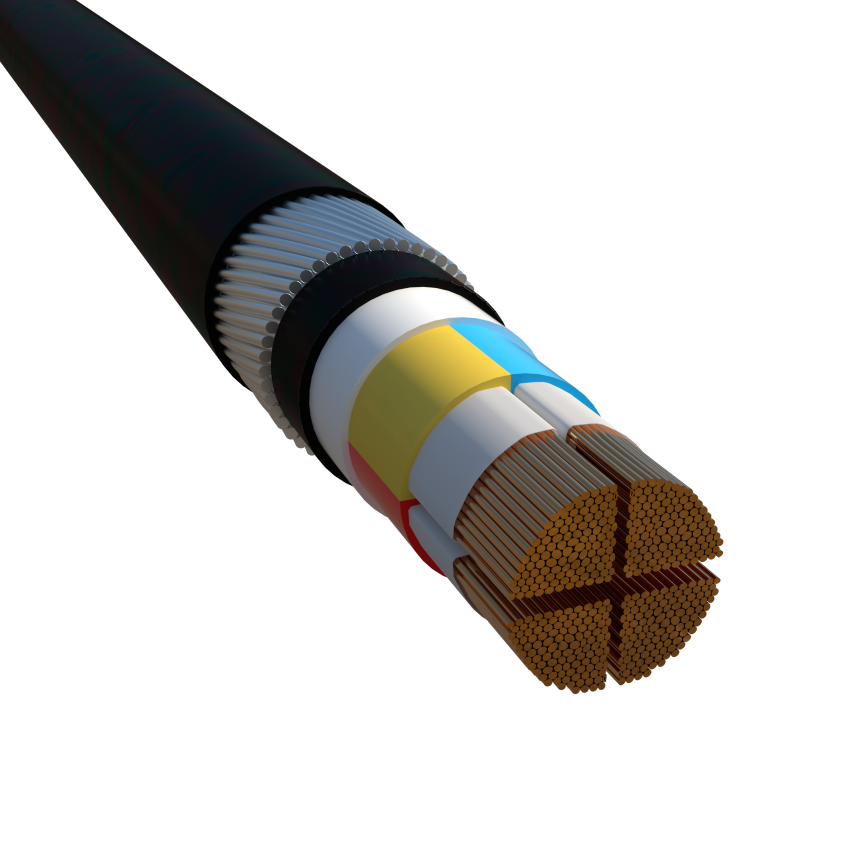 ALSECURE PLUS® NX600 LV, 4 CORE CU/MICA/XLPE/SWA/HFFR 0.6/1kV Conforming to BS 7846 